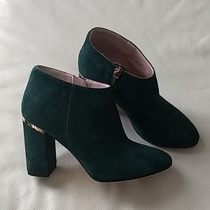 Kate Spade Booties Emerald Green 5.5